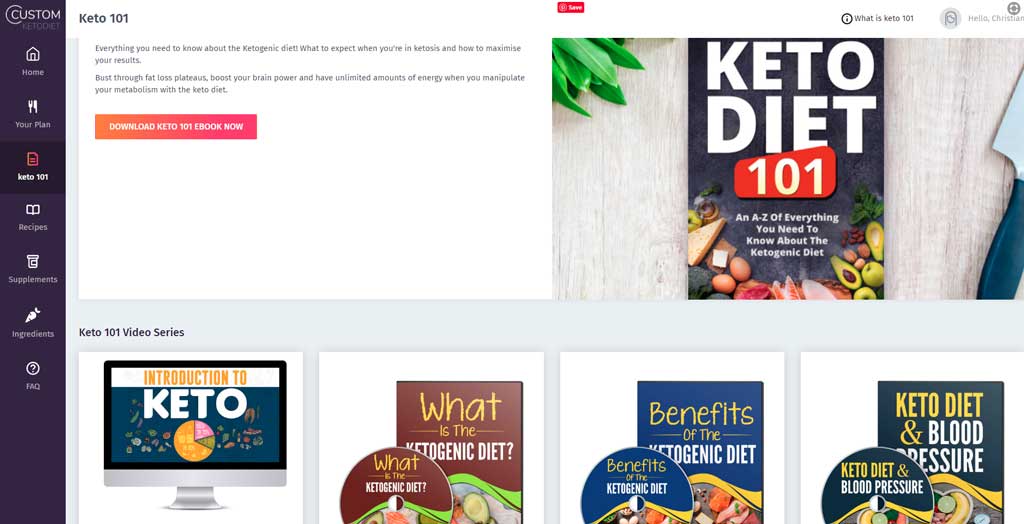 Custom Keto Diet Pdf Section